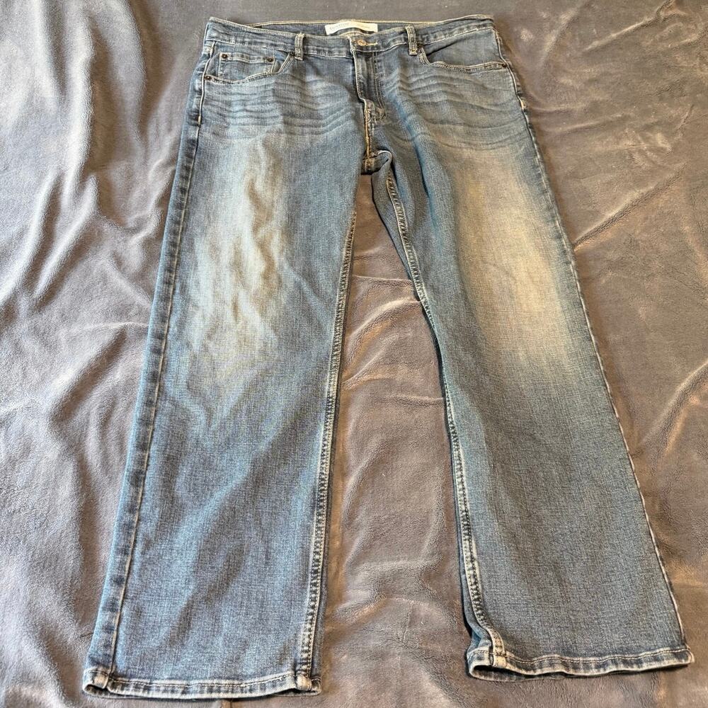 Signature by Levi Strauss S61 Relaxed Fit Jeans Men's 36x30 Medium Wash Blue